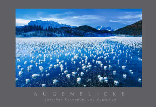 Eisblumen am Barmsee mit Wettersteingebirge- 1051 Eisrosen