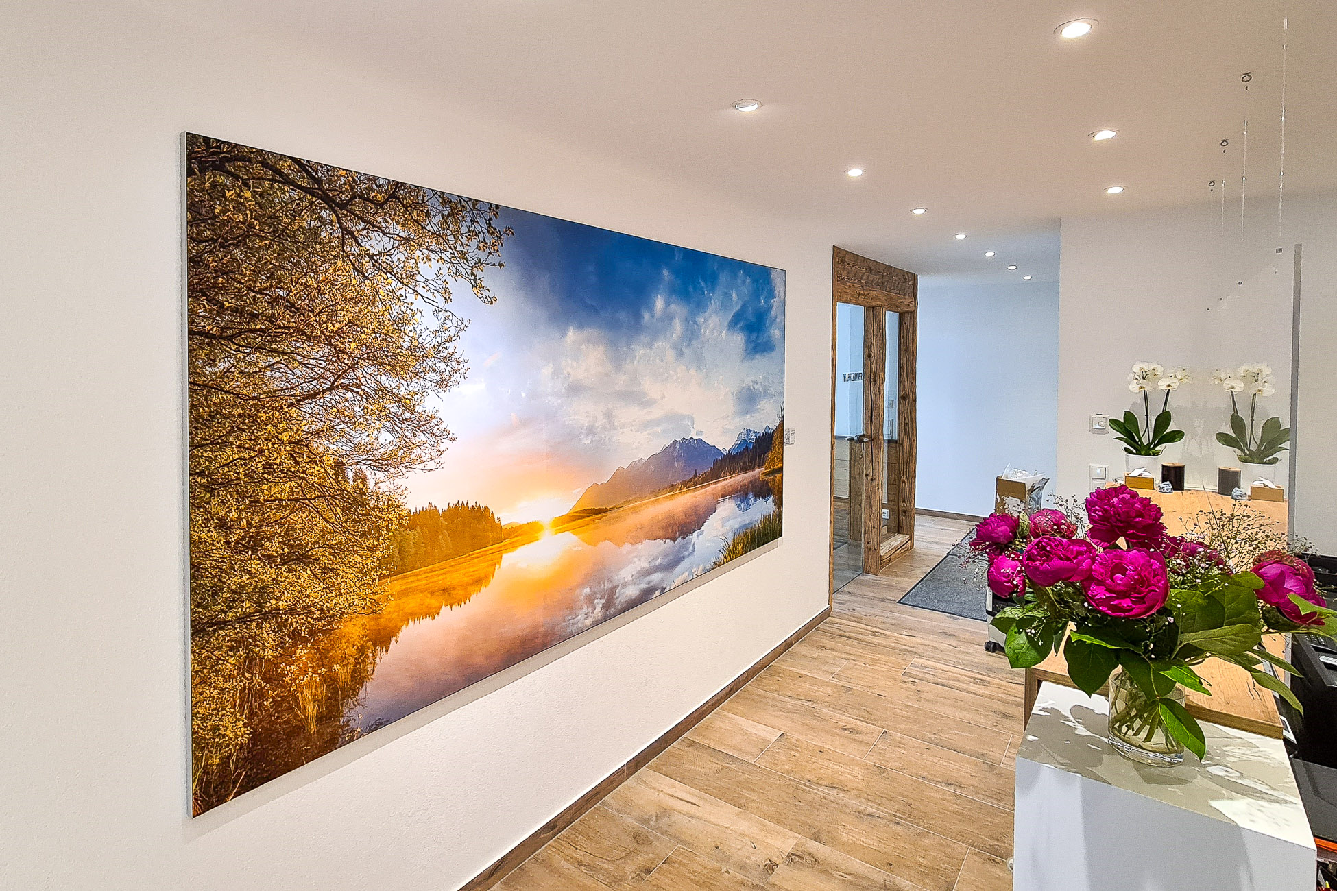 Großes Textildruckbild