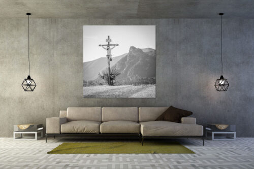Christus im Ammergau | Größe ca. 160x160cm, Seitenverhältnis 1:1