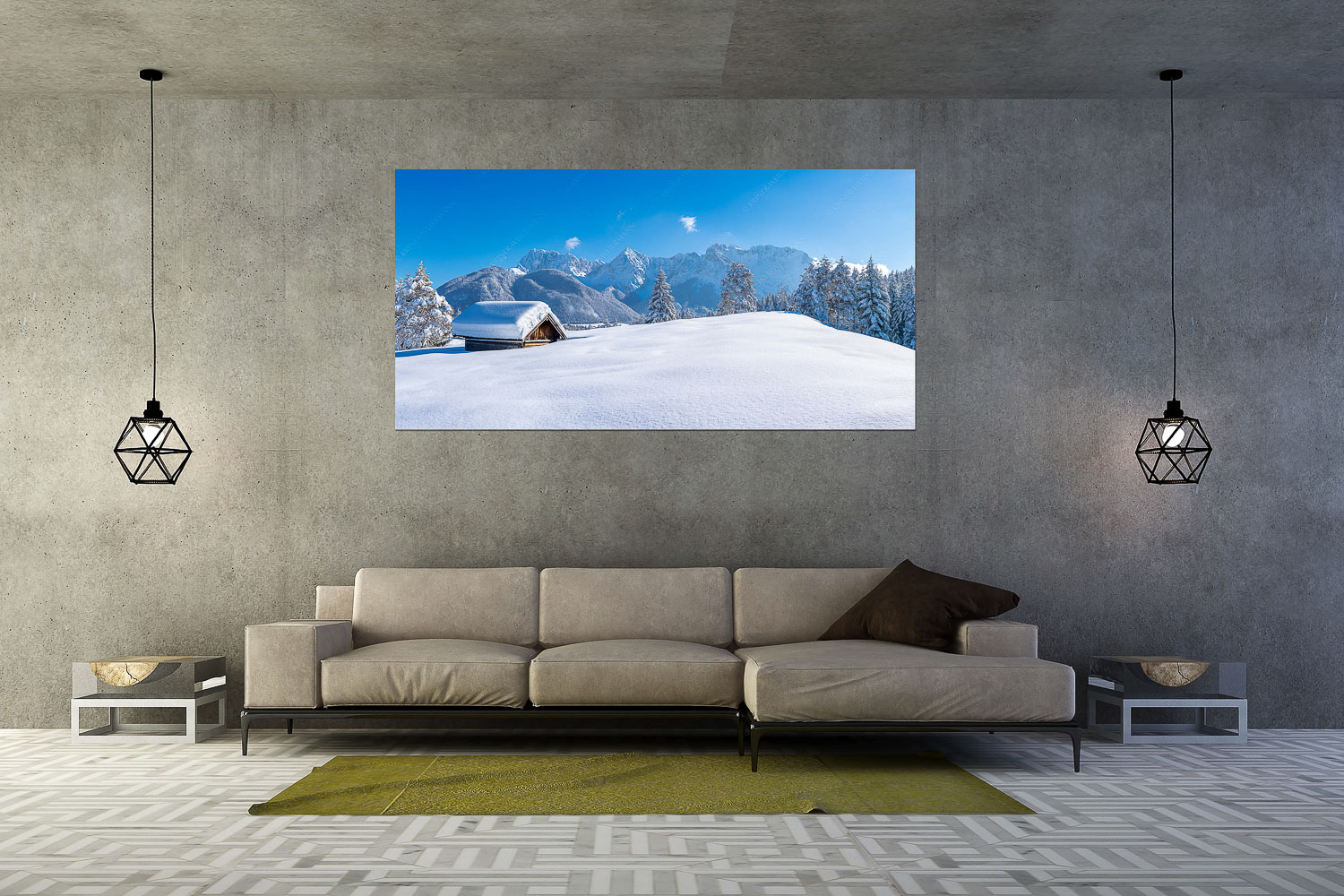 Beeindruckendes Karwendel II | Größe ca. 200x100cm, Seitenverhältnis 2:1