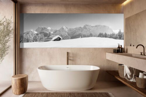 Beeindruckendes Karwendel | Größe ca. 300x100cm, Seitenverhältnis 3:1