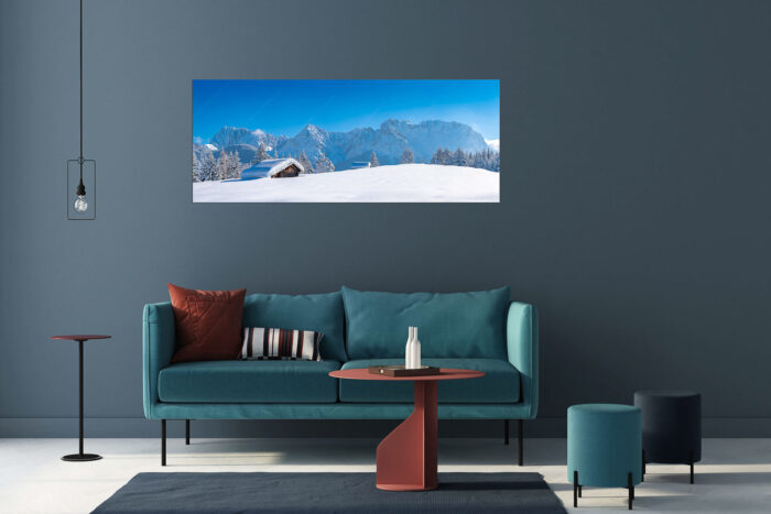 Beeindruckendes Karwendel | Größe ca. 175x70cm, Seitenverhältnis 2,5:1