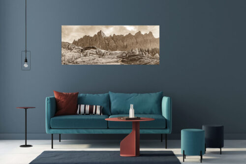 Malerisches Karwendel | Größe ca. 175x70cm, Seitenverhältnis 2,5:1