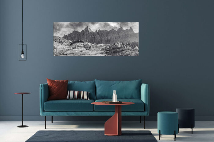 Malerisches Karwendel | Größe ca. 175x70cm, Seitenverhältnis 2,5:1