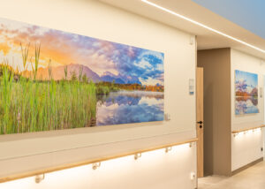 Bild auf Alu-Dibond im Einfassrahmen