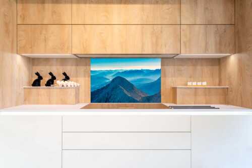 Blick über Alpspitze ins Isartal und Soierngebirge - Alpspitz SüdWest - Größe ca. 90x60cm, Seitenverhältnis 3:2 - Wetterstein mit Soierngebirge - weitere Infos unter https://www.kriner-weiermann.de