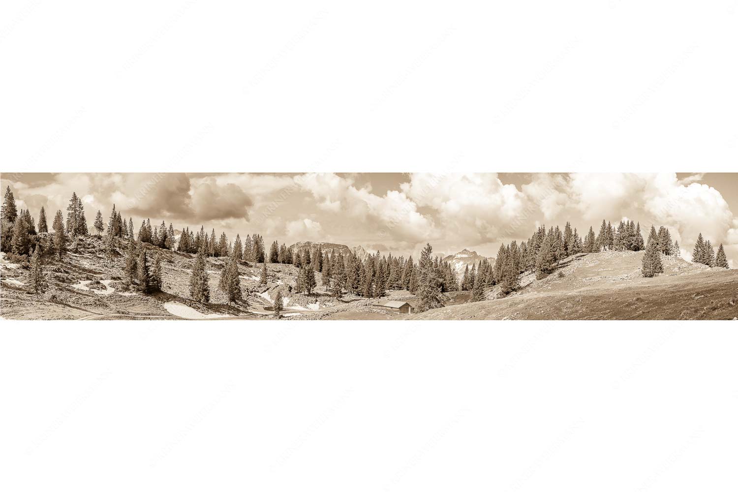 Blick von der Moosenalm zum Soierngebirge - An der Moosenalm - Seitenverhältnis 5:1 - Vorderskopf und Soiernspitze - weitere Infos unter https://www.kriner-weiermann.de