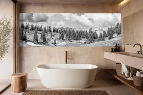 Blick von der Moosenalm zum Soierngebirge - An der Moosenalm - Größe ca. 300x100cm, Seitenverhältnis 3:1 - Vorderskopf und Soiernspitze - weitere Infos unter https://www.kriner-weiermann.de