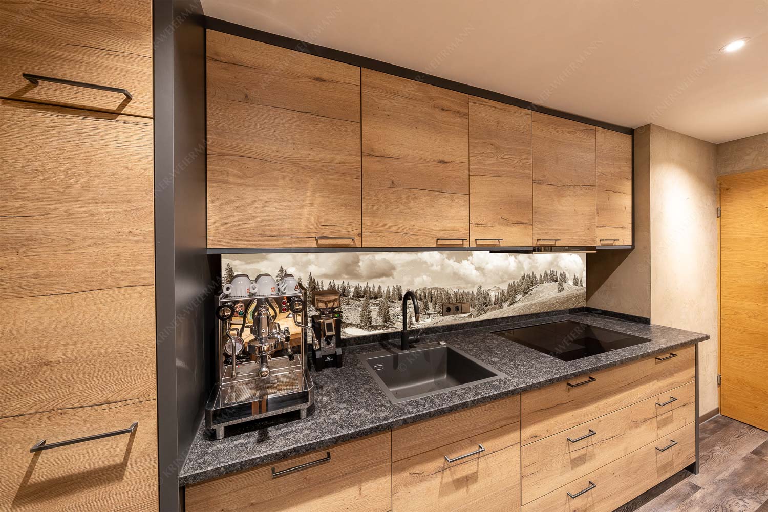 Blick von der Moosenalm zum Soierngebirge - An der Moosenalm - Größe ca. 270x54cm, Seitenverhältnis 5:1 - Vorderskopf und Soiernspitze - weitere Infos unter https://www.kriner-weiermann.de