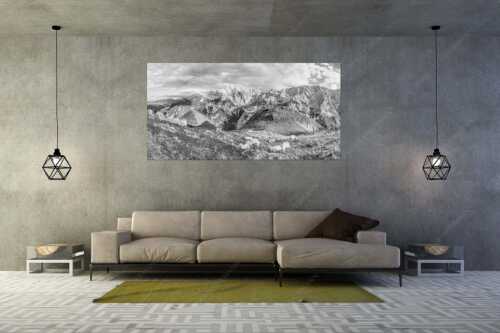 Bergschafe auf der letzten Herbstweide im Wettersteingebirge - Balsam für die Seele - Größe ca. 200x100cm, Seitenverhältnis 2:1 - Schafe im Wetterstein - weitere Infos unter https://www.kriner-weiermann.de