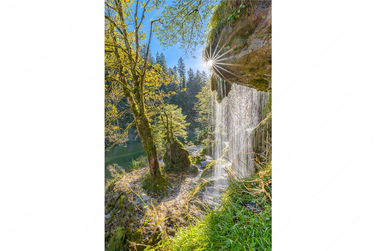 Schleierfall in der Ammerschlucht an der Ammer - Bezaubernd II - Seitenverhältnis 2:3 - Schleierfälle an der Ammer - weitere Infos unter https://www.kriner-weiermann.de