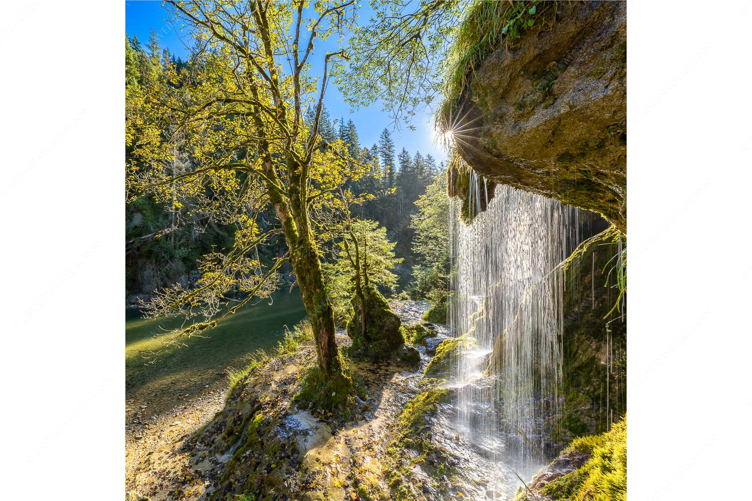 Schleierfall in der Ammerschlucht an der Ammer
