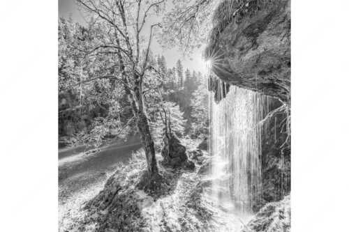 Schleierfall in der Ammerschlucht an der Ammer - Bezaubernd - Seitenverhältnis 1:1 - Schleierfälle in der Ammerschlucht - weitere Infos unter https://www.kriner-weiermann.de