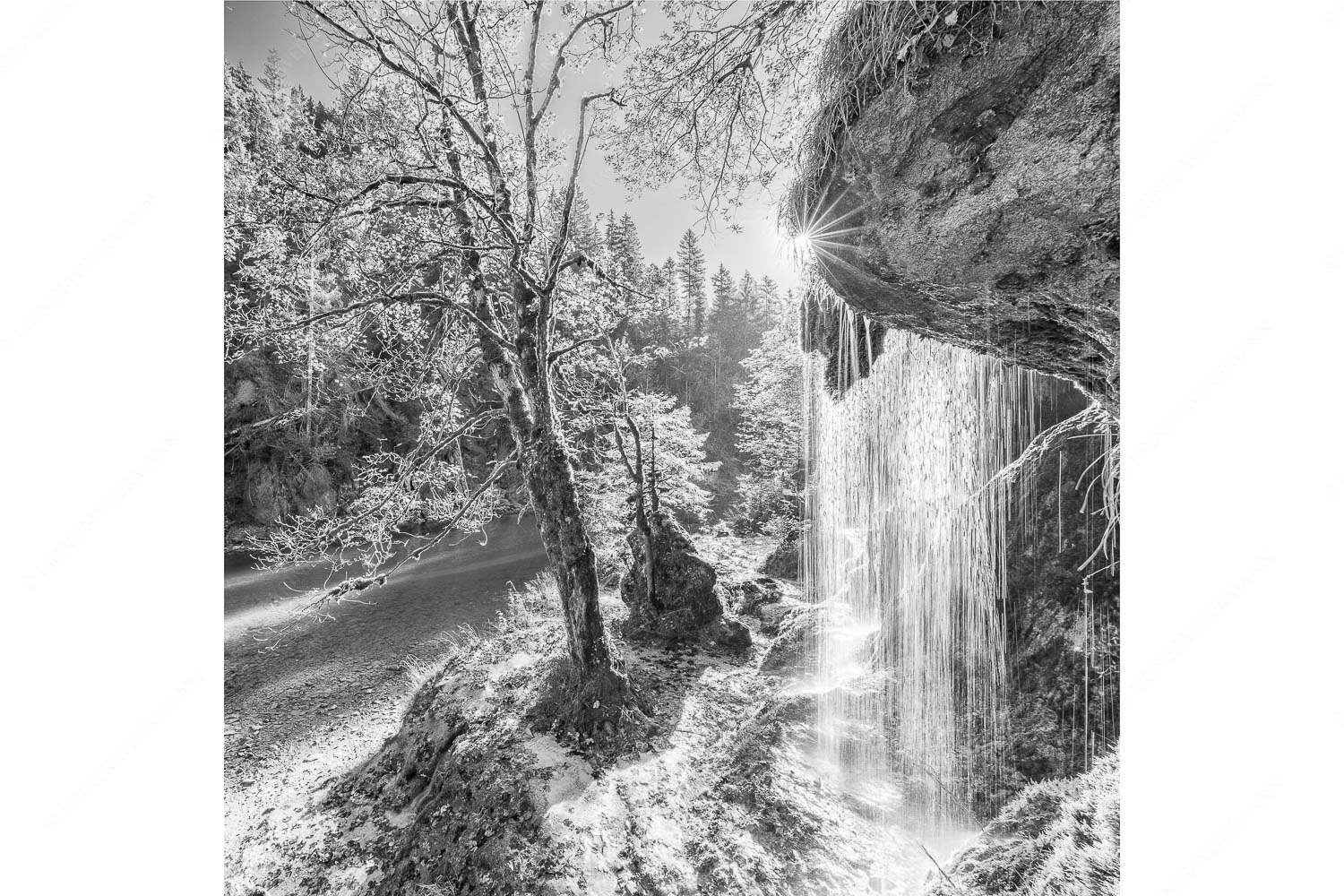 Schleierfall in der Ammerschlucht an der Ammer