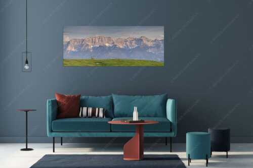 Eines der schönsten Panoramen im Garmisch-Partenkirchen bietet die Aussicht vom Wank - Der Blick ins Herz - Größe ca. 175x70cm, Seitenverhältnis 2,5:1 - Panorama am Wank - weitere Infos unter https://www.kriner-weiermann.de