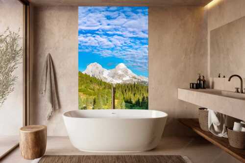 Blick über Schachenschloss zum Hochblassen und Alpspitze im Wettersteingebirge - Der höhere Unscheinbare - Größe ca. 160x240cm, Seitenverhältnis 2:3 - Hochblassen und Alpspitze - weitere Infos unter https://www.kriner-weiermann.de