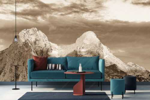 Blick zum Hochblassen und Alpspitze im ersten Tageslicht - Die Beiden II - Größe ca. 400x200cm, Seitenverhältnis 2:1 - Alpspitze und Hochblassen - weitere Infos unter https://www.kriner-weiermann.de