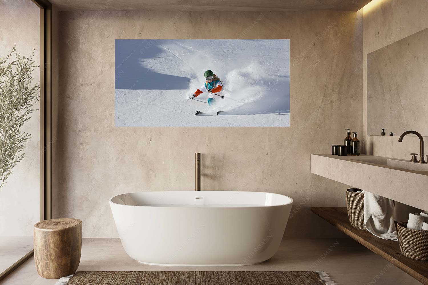 Dynamisch – Größe ca. 180x90cm, Seitenverhältnis 2:1 — Skifahren auf der Zugspitze Frischer Pulverschnee auf der Zugspitze verlockt zum Freeriden - Dynamisch - Größe ca. 180x90cm, Seitenverhältnis 2:1 - Skifahren auf der Zugspitze - weitere Infos unter https://www.kriner-weiermann.de