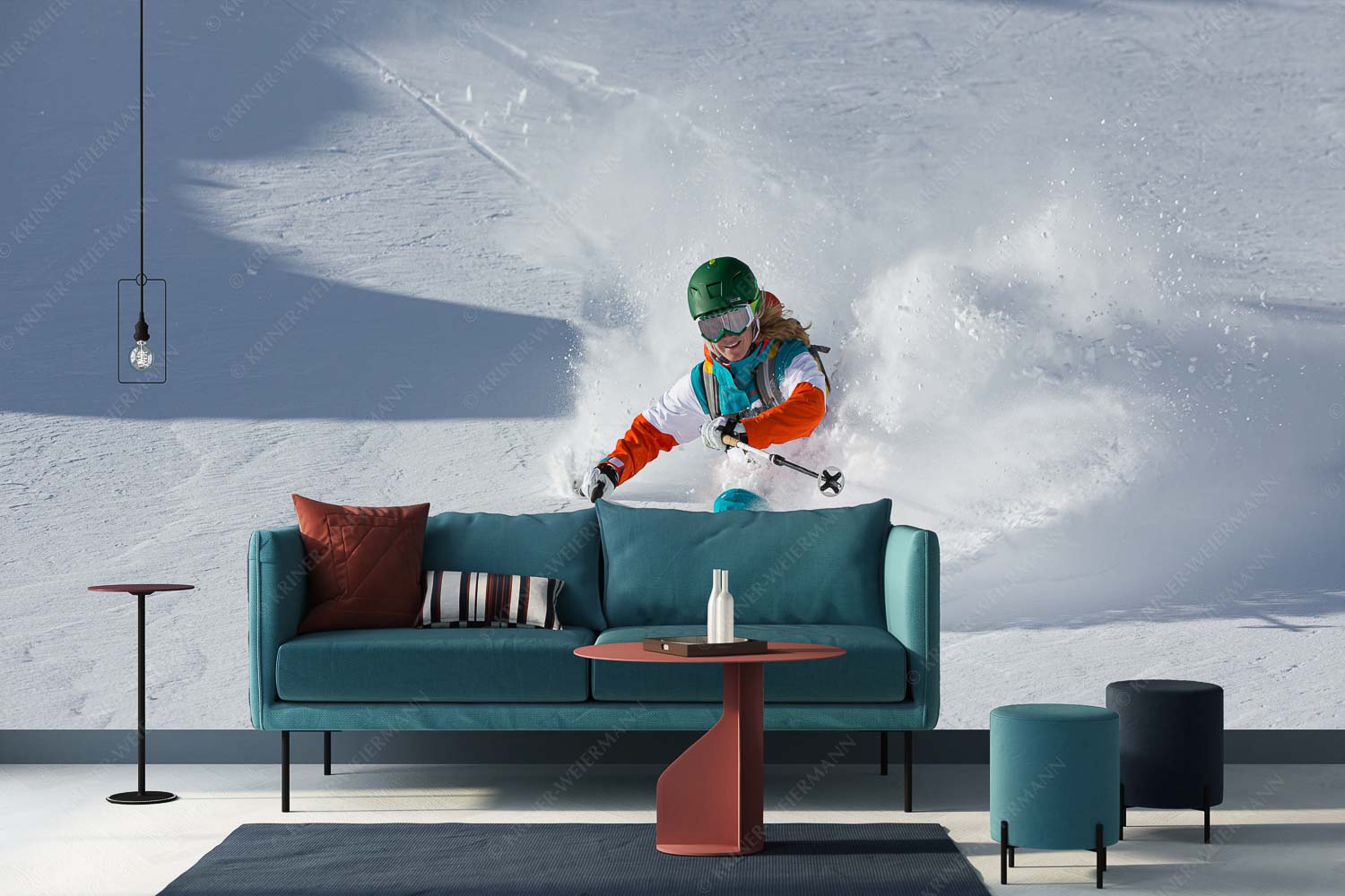 Dynamisch – Größe ca. 400x200cm, Seitenverhältnis 2:1 — Skifahren auf der Zugspitze Frischer Pulverschnee auf der Zugspitze verlockt zum Freeriden - Dynamisch - Größe ca. 400x200cm, Seitenverhältnis 2:1 - Skifahren auf der Zugspitze - weitere Infos unter https://www.kriner-weiermann.de