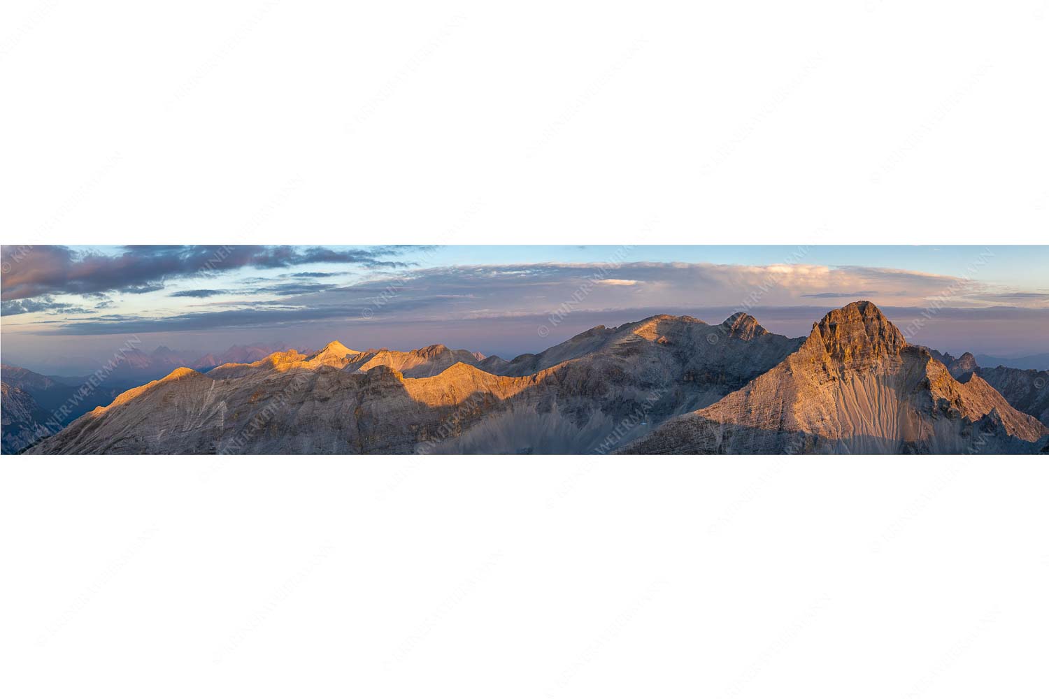 Blick an der Birkkarspitze vorbei zur großen Seekarspitze