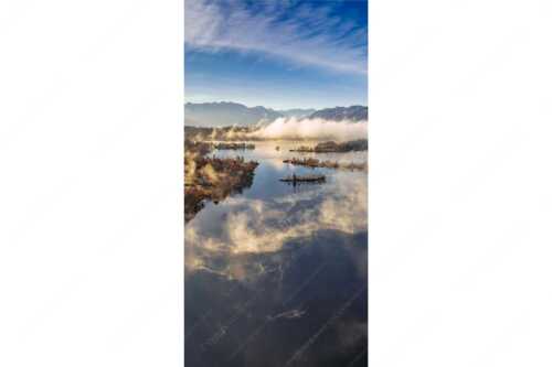 Blick über die Nebel am Staffelsee - Es lichtet sich - Seitenverhältnis 1:2 - Staffelsee Nebel Murnau Seehausen - weitere Infos unter https://www.kriner-weiermann.de