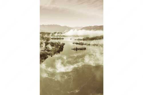 Blick über die Nebel am Staffelsee - Es lichtet sich - Seitenverhältnis 2:3 - Staffelsee Nebel Murnau Seehausen - weitere Infos unter https://www.kriner-weiermann.de