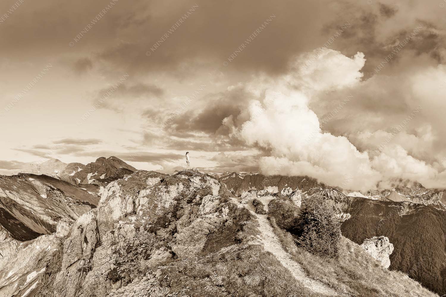 Wolkenreißen im Karwendelgebirge