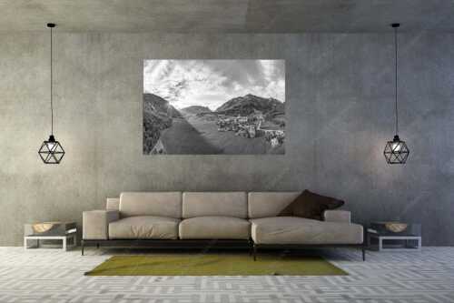 Blick über Ettal  zum Kofel - Ettal mit Kloster - Größe ca. 180x120cm, Seitenverhältnis 3:2 - Ammergauer Alpen - weitere Infos unter https://www.kriner-weiermann.de
