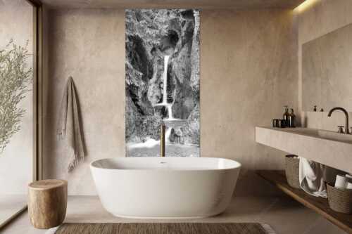 Einer der vielen Wasserfälle am Heckenbach bei Kochel - Feng Shui - Größe ca. 100x200cm, Seitenverhältnis 1:2 - Wasserfall bei Kochel - weitere Infos unter https://www.kriner-weiermann.de