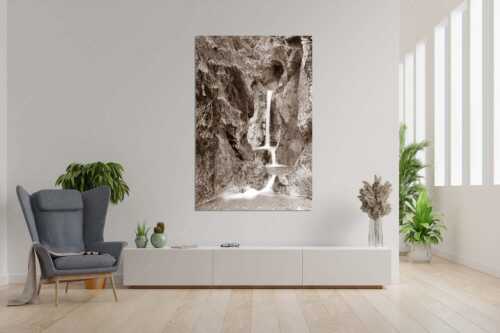 Einer der vielen Wasserfälle am Heckenbach bei Kochel - Feng Shui - Größe ca. 120x180cm, Seitenverhältnis 2:3 - Wasserfall bei Kochel - weitere Infos unter https://www.kriner-weiermann.de