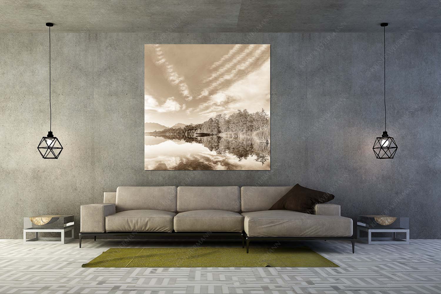 Freudiger Morgen – Größe ca. 160x160cm, Seitenverhältnis 1:1 — Barmsee mit Soiern und Karwendel Sonnenaufgang am Barmsee mit Blick zum Karwendel - Freudiger Morgen - Größe ca. 160x160cm, Seitenverhältnis 1:1 - Barmsee mit Soiern und Karwendel - weitere Infos unter https://www.kriner-weiermann.de