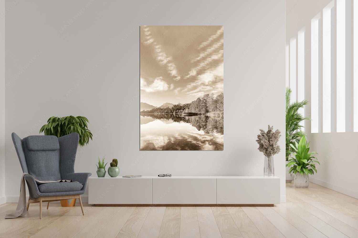 Sonnenaufgang am Barmsee mit Blick zum Karwendel - Freudiger Morgen - Größe ca. 120x180cm, Seitenverhältnis 2:3 - Barmsee mit Soiern und Karwendel - weitere Infos unter https://www.kriner-weiermann.de