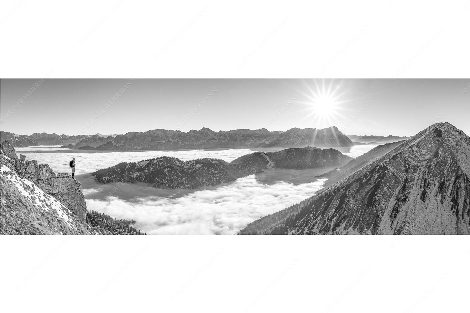 Blick über Wank ins Wettersteingebirge