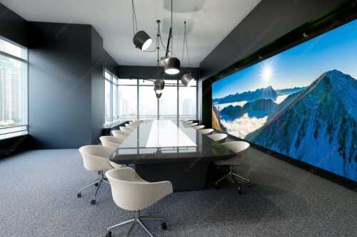 Blick über Wank ins Wettersteingebirge - Genuss - Größe ca. 600x200cm, Seitenverhältnis 3:1 - Bergsteiger im Estergebirge über Nebelmeer - weitere Infos unter https://www.kriner-weiermann.de