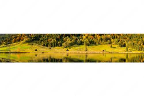 Wiesmahtstadel am Geroldsee - Geroldseestadel - Seitenverhältnis 5:1 - Herbst am Geroldsee - weitere Infos unter https://www.kriner-weiermann.de