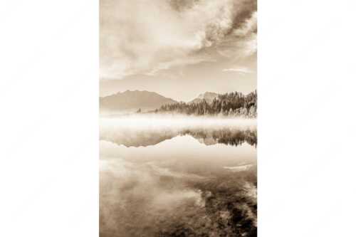 Sommermorgen am Barmsee mit Soiern- und Karwendelgebirge - Gespiegelt - Seitenverhältnis 2:3 - Spiegelung am Barmsee mit Soierngebirge - weitere Infos unter https://www.kriner-weiermann.de