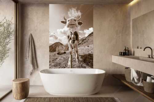 Jungvieh bei der Weilheimerhütte im Estergebirge - Gestatten - Größe ca. 160x240cm, Seitenverhältnis 2:3 - Jungvieh im Estergebirge - weitere Infos unter https://www.kriner-weiermann.de