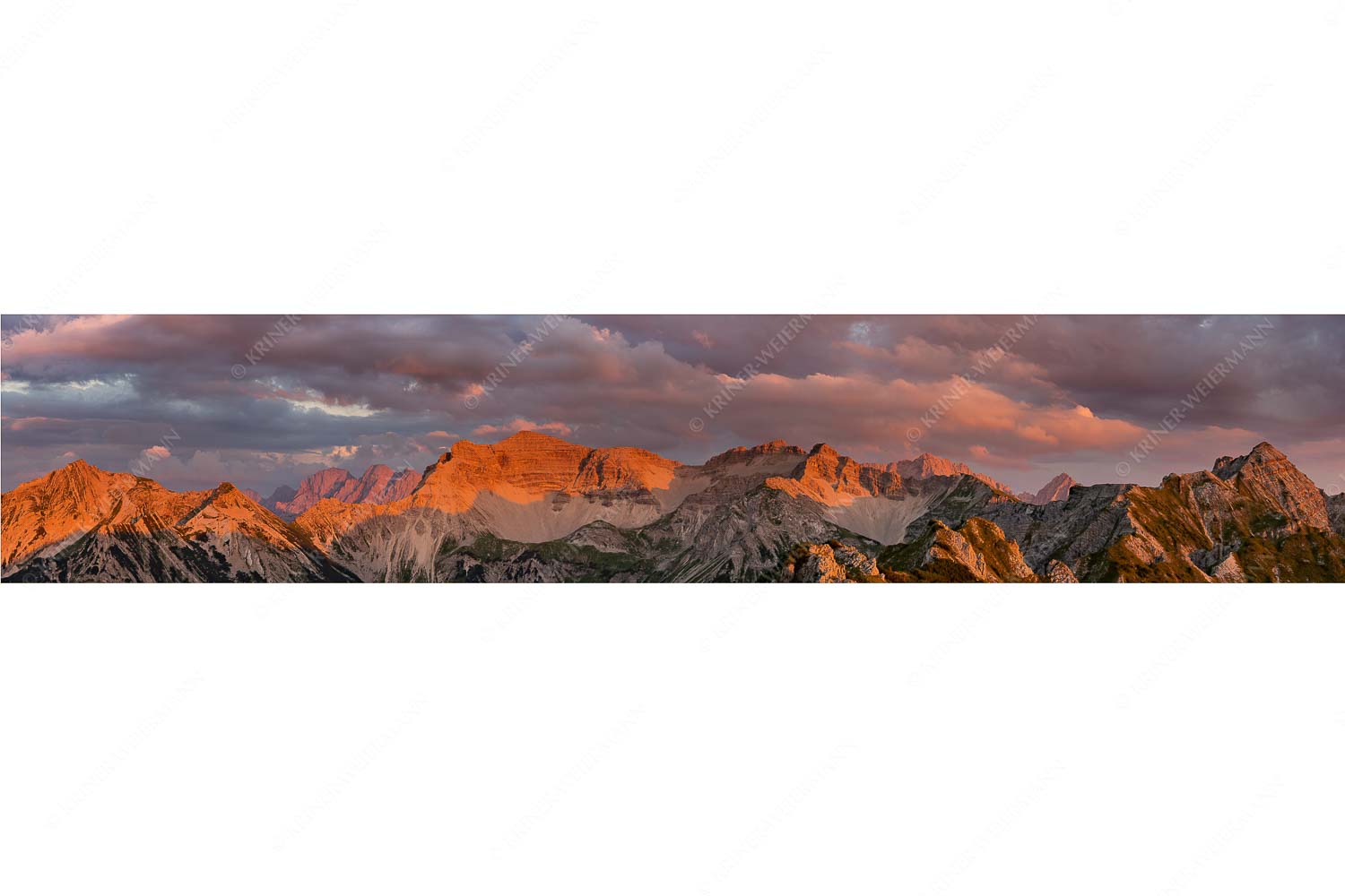 Warmes letztes Tageslicht an der Soiernspitze und im Soierngebirge