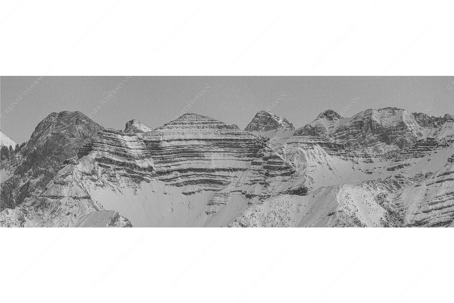 Gipfelparade – Seitenverhältnis 3:1 — Soiernspitze mit Birkkarspitze Soiernspitze mit Karwendelgipfel