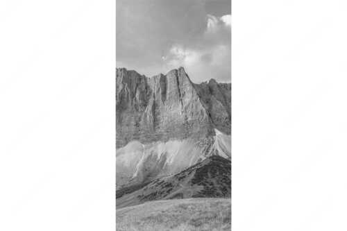 Sonnenaufgang mit Lalidererkette im Karwendel - Goldene Kette - Seitenverhältnis 1:2 - Karwendel Hauptkamm mit Laliderer - weitere Infos unter https://www.kriner-weiermann.de