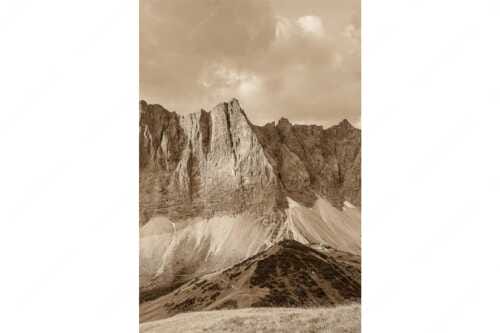 Sonnenaufgang mit Lalidererkette im Karwendel - Goldene Kette - Seitenverhältnis 2:3 - Karwendel Hauptkamm mit Laliderer - weitere Infos unter https://www.kriner-weiermann.de