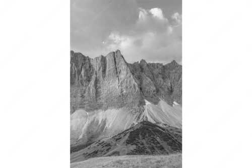 Sonnenaufgang mit Lalidererkette im Karwendel - Goldene Kette - Seitenverhältnis 2:3 - Karwendel Hauptkamm mit Laliderer - weitere Infos unter https://www.kriner-weiermann.de