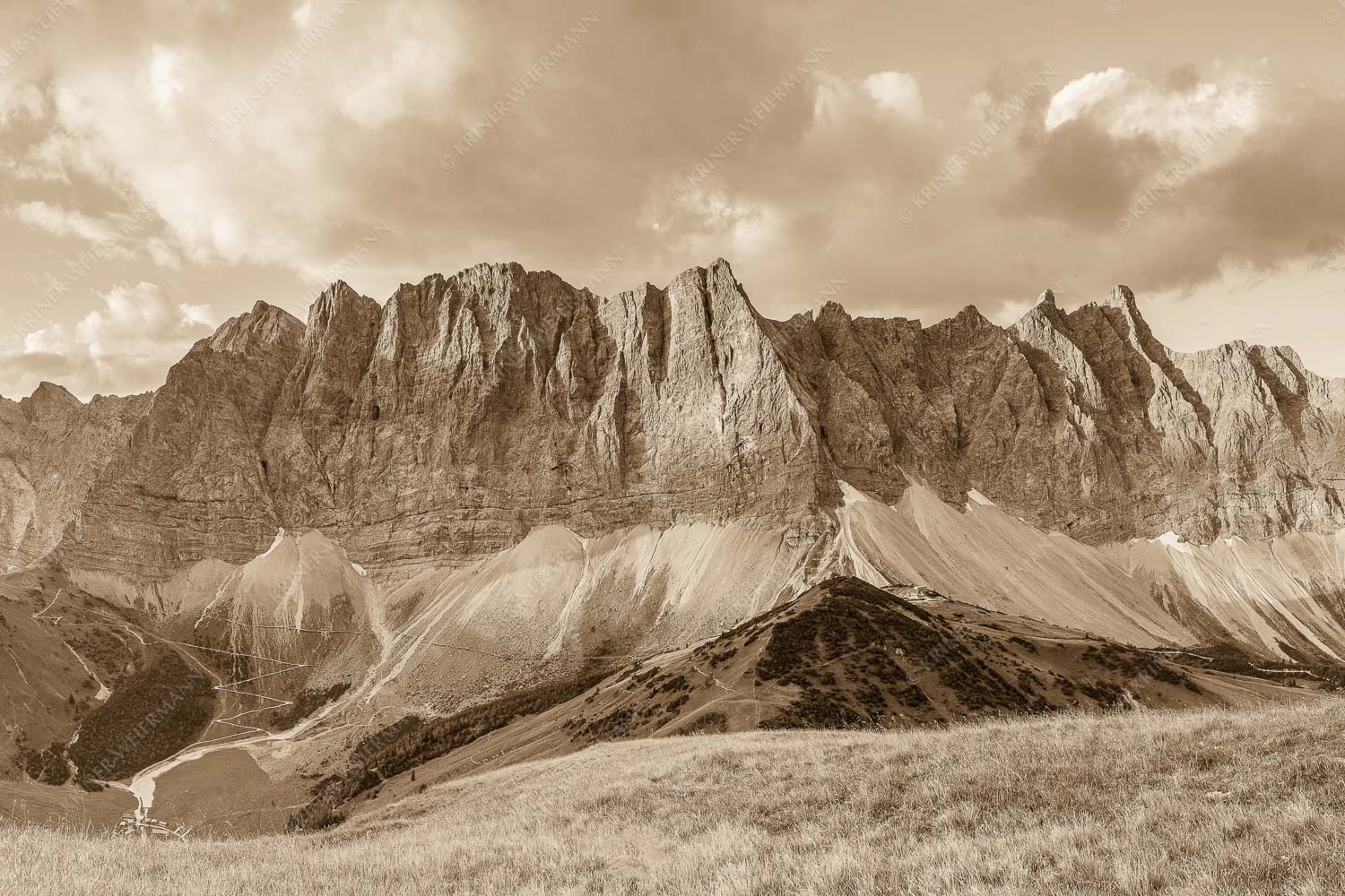 Sonnenaufgang mit Lalidererkette im Karwendel