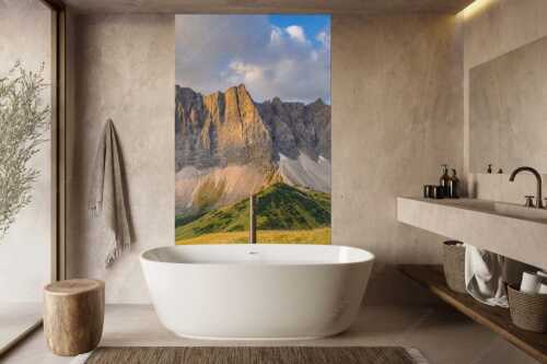 Sonnenaufgang mit Lalidererkette im Karwendel - Goldene Kette - Größe ca. 160x240cm, Seitenverhältnis 2:3 - Karwendel Hauptkamm mit Laliderer - weitere Infos unter https://www.kriner-weiermann.de