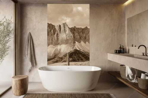 Sonnenaufgang mit Lalidererkette im Karwendel - Goldene Kette - Größe ca. 160x240cm, Seitenverhältnis 2:3 - Karwendel Hauptkamm mit Laliderer - weitere Infos unter https://www.kriner-weiermann.de