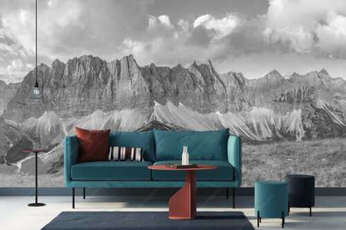 Sonnenaufgang mit Lalidererkette im Karwendel - Goldene Kette - Größe ca. 400x200cm, Seitenverhältnis 2:1 - Karwendel Hauptkamm mit Laliderer - weitere Infos unter https://www.kriner-weiermann.de