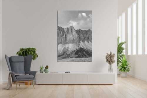 Sonnenaufgang mit Lalidererkette im Karwendel - Goldene Kette - Größe ca. 120x180cm, Seitenverhältnis 2:3 - Karwendel Hauptkamm mit Laliderer - weitere Infos unter https://www.kriner-weiermann.de