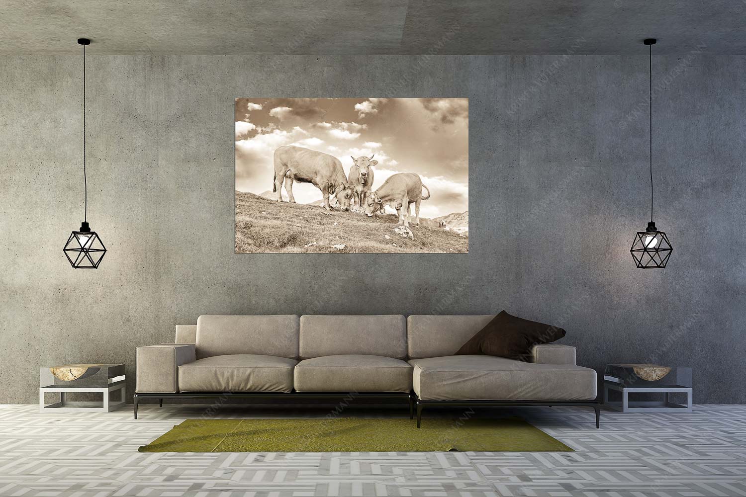 Gschlecki – Größe ca. 180x120cm, Seitenverhältnis 3:2 — Murnau-Werdenfelser Rinder Junge Werdenfelser Rinder auf der Kuhalm im Estergebirge - Gschlecki - Größe ca. 180x120cm, Seitenverhältnis 3:2 - Murnau-Werdenfelser Rinder - weitere Infos unter https://www.kriner-weiermann.de