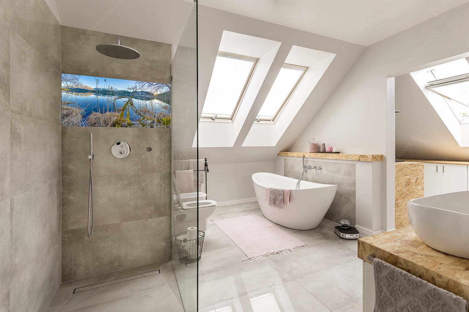 Gstrüp – Größe ca. 100x50cm, Seitenverhältnis 2:1 — Wildes Barmsee Ufer Letzes Sonnelicht am Barmsee - Gstrüp - Größe ca. 100x50cm, Seitenverhältnis 2:1 - Wildes Barmsee Ufer - weitere Infos unter https://www.kriner-weiermann.de