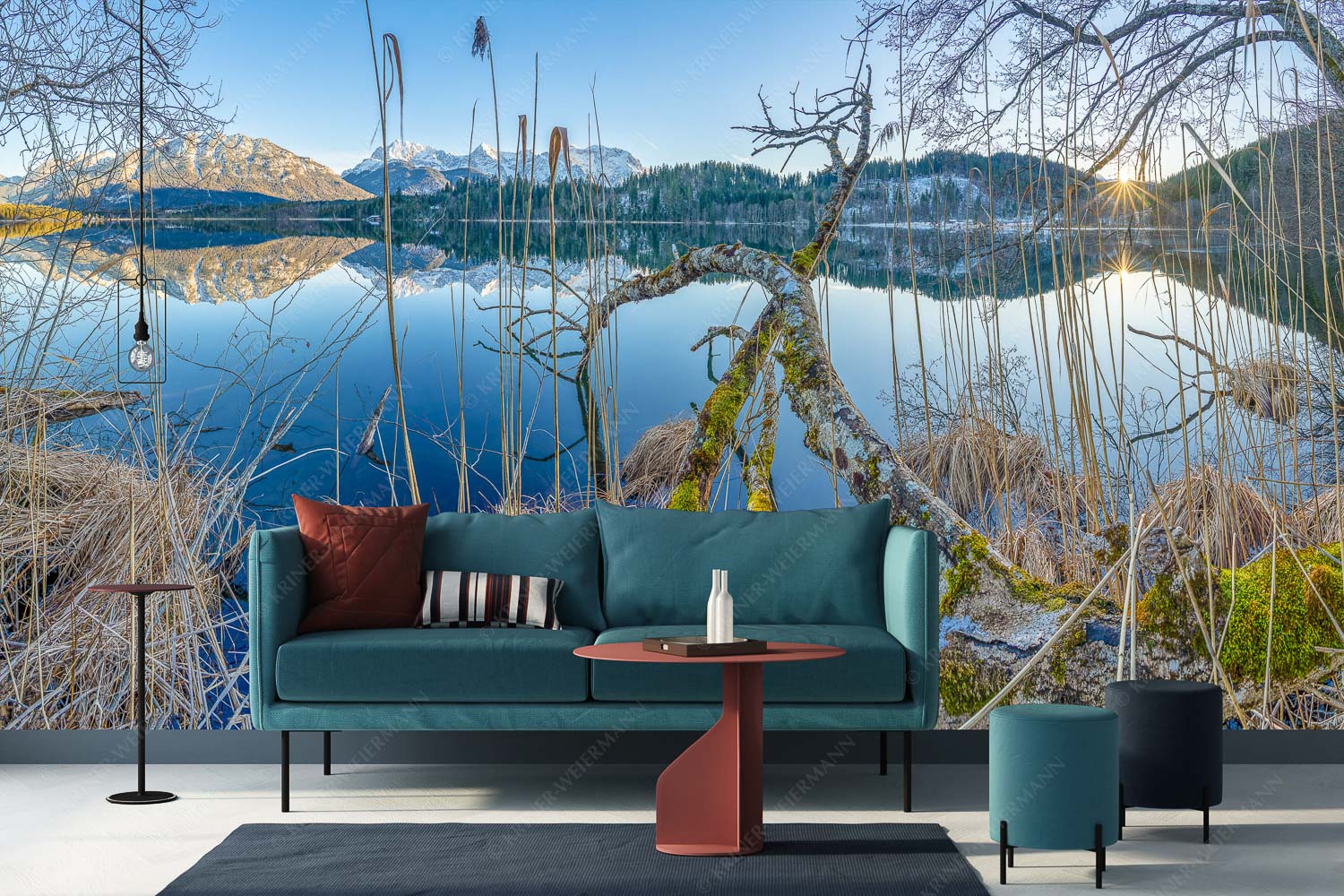 Gstrüp – Größe ca. 400x200cm, Seitenverhältnis 2:1 — Wildes Barmsee Ufer Letzes Sonnelicht am Barmsee - Gstrüp - Größe ca. 400x200cm, Seitenverhältnis 2:1 - Wildes Barmsee Ufer - weitere Infos unter https://www.kriner-weiermann.de